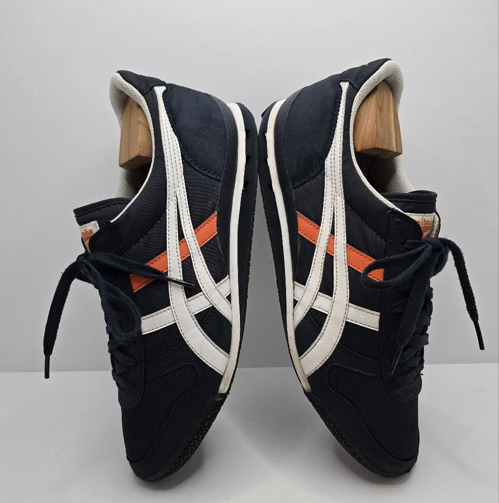 Onitsuka Tiger by Asics Ultimate 81 EX navy sporty Blockcore sneakers MENS 11 - Picture 8 of 9